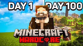 I Survived 100 Days in a SUPERFLAT World in Minecraft HARDCORE