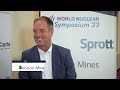 james connor at the world nuclear symposium 23 london uk