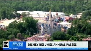 Walt Disney World to resume selling new annual passes