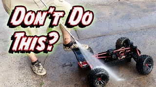 How to clean your RC car or truck.  Yes or No?