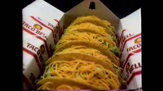 1989 Taco Bell "10 Pack or 6 Pack Tacos to go - Make a run for the border" TV Commercial