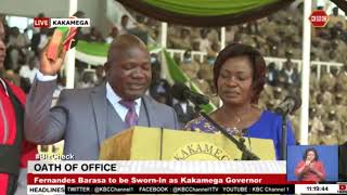 Fernandes Barasa sworn in as Kakamega governor