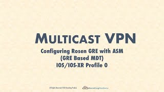 MVPN Video 2 - Default MDT (Rosen GRE/MDT GRE/Profile 0) with ASM on IOS and IOS-XR