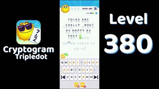Cryptogram Tripledot Level 380 Answer | SolutionGuruji