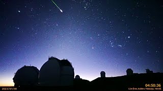 ハワイ・マウナケア星空ライブカメラ 2023年7月30日UTの流星ダイジェスト/Meteors over Maunakea, Hawaii, 30 July 2023 UT