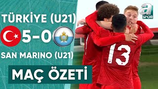 Türkiye (U21) 5-0 San Marino (U21) MAÇ ÖZETİ (UEFA U21 Avrupa Şampiyonası Elemeleri) / 13.10.2023