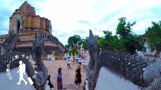 小心者の一人旅 タイ/チェンマイ #16 ワット チェディルアン Chiangmai #16 Wat Chedi Luang