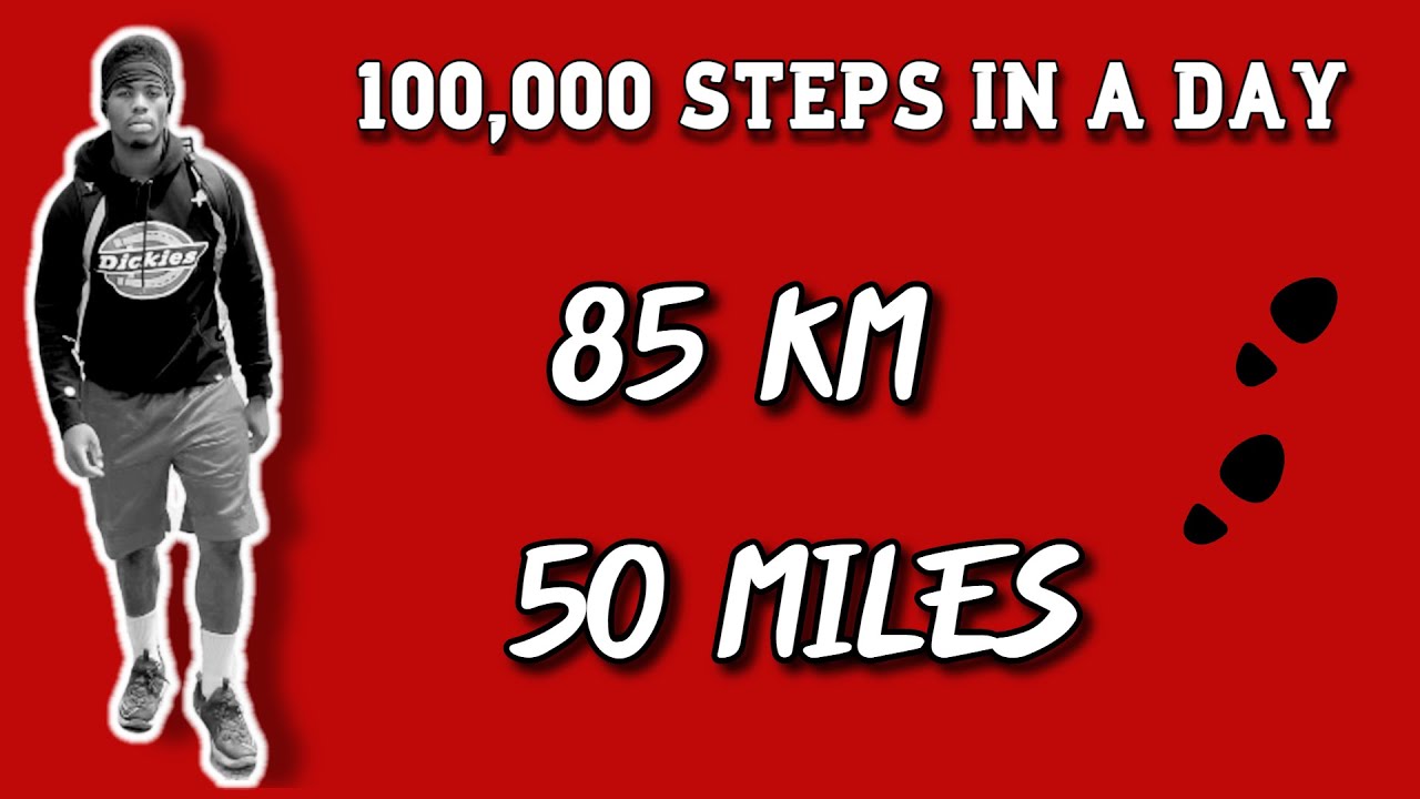 I Tried Walking 100,000 STEPS In A Day And This Is What Happened - YouTube