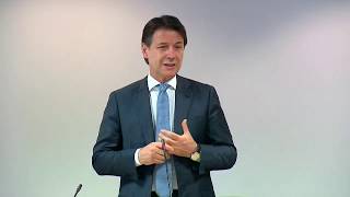 Il Presidente Conte al convegno \