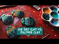 AIR DRY CLAY VS POLYMER CLAY | DIY ILLUSTRATED KEYCHAINS