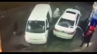 Man spray Gasoline on would be ROBBERS (no one got hurt)