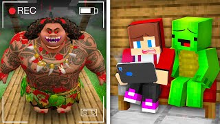 ジェイジェイとマイキーは、マインクラフトの隠しカメラで『モアナ2』のマウイを撮影した。- まいぜん !