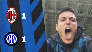 ESPLODIAMOOO!!! DE VRIJJJ!!! MILAN-INTER 1-1 | LIVE REACTION TIFOSI INTERISTI DA SAN SIRO