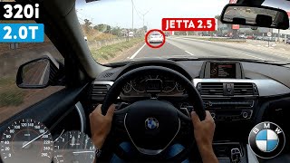 FUI TESTAR A BMW 320I (ORIGINAL) E APARECEU UM JETTA 2.5 ACELERANDO!