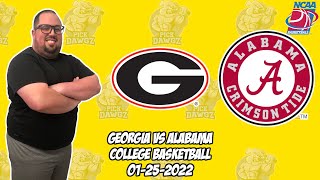 Georgia vs Alabama 1/25/22 College Basketball Free Pick CBB Betting Tips