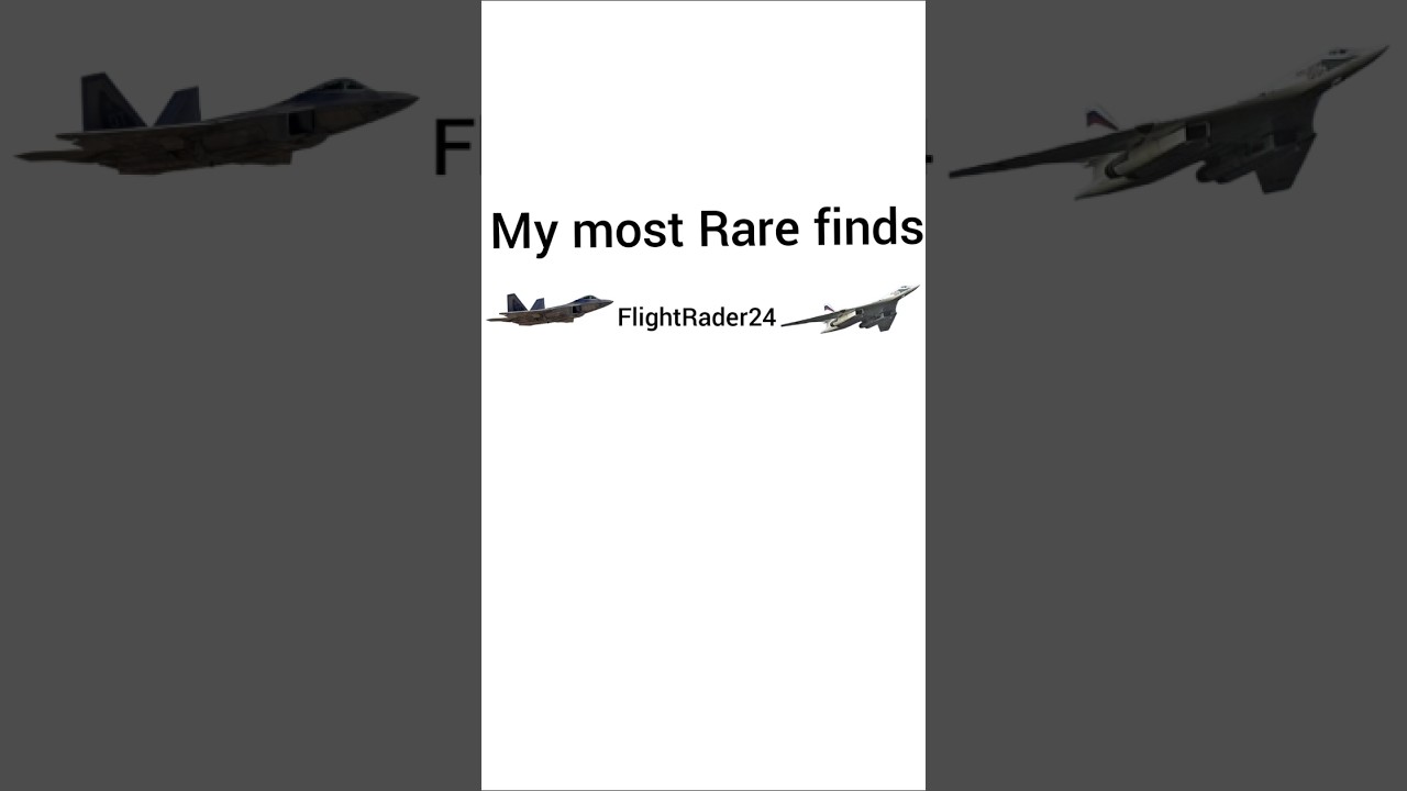 My Most Rare Finds In Flightrader24 Aviation Flightradar24 Rare