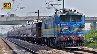 BLUE WAG 7 hauls a WHITE BTPGLN Train !! Electric Loco Shed, Indian Railways