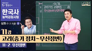 [심화별개념1]_ 11-2 무신정변 / 11강 고려(중기 정치~무신정변)｜한국사능력검정시험 심화