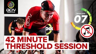 FTP Builder! | 42 Minute Indoor Cycling Workout Without Music 🔇