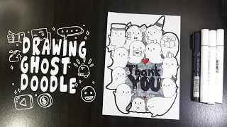 Drawing ghost doodles | Thank you subscriber