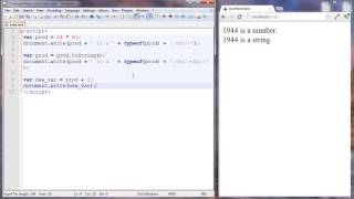 Javascript Tutorial 6 Type Conversion and Concatenation