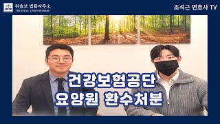 요양원 현지조사의 특성, 건강보험공단의 환수처분 대응하는 법