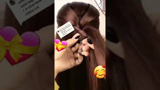 Beautiful Beni hair style || very easy 🥰 #short #hair #style #creative #hairstyle #mou #viral