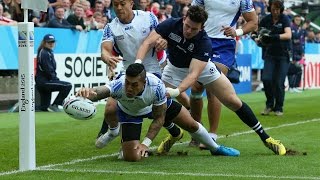 Tusi Pisi stretches to the corner | Rugby World Cup 2015