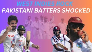 West Indies Rock|Pakistani batters Shocked|Pak worst batting|