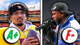 Ranking NFL Players and Music Artists from Worst to Best