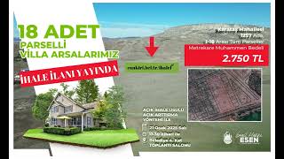 Villa Arsa Satışları İhale İlanı Yayında