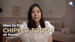 How to FIX a chipped tooth 🦷 at home 🏡