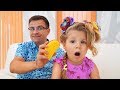 Диана и Папа одни дома Видео для детей / Papa Left Alone With Diana