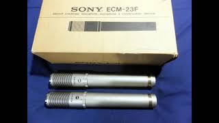 Sony　ECM-23F　マイクテスト