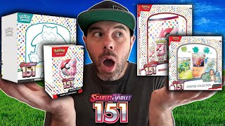 Opening EVERY Pokémon 151 Product! What is the BEST  value?!