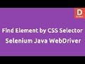 Find element by CSS Selector Selenium Java
