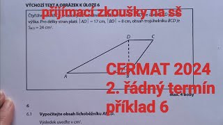 CERMAT 2024, 2. řádný termín, příklad 6