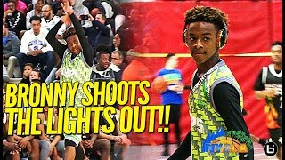 LeBron James Jr. LIGHTS IT UP w/ North Coast Blue Chip Squad in Exciting Final 4