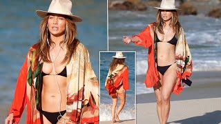 Jennifer Lopez’s Jaw-Dropping Bikini Body at 52 | St Barts Vacation
