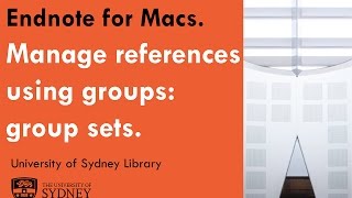 Manage references using groups: group sets (Mac)