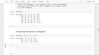 06 - Difference between identity() and eye() function | NumPy | np.identity() vs np.eye() | English