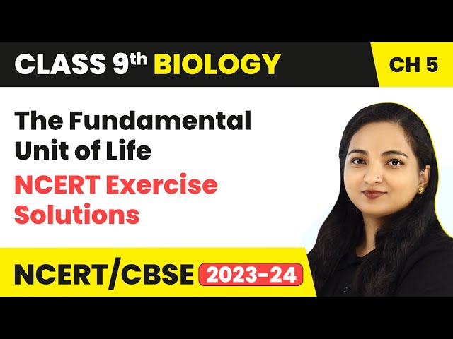 Ncert Class 9 Science Solutions Chapter 5 The Fundamental Ncert