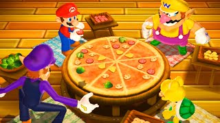Mario Party 9 MiniGames #4 - Mario Vs Wario Vs Waluigi Vs Koopa (Master Difficulty)