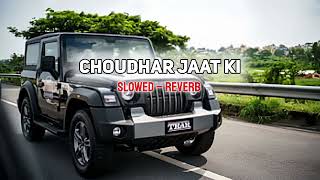 Choudhar Jaat Ki | Slowed Reverb | Raju Punjabi | Lofi-Sonh-Editx
