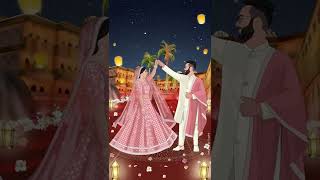 WhatsApp Invite I Wedding Function I Couple Cartoon Face I Animated Video I E-card I Graphē Weddings