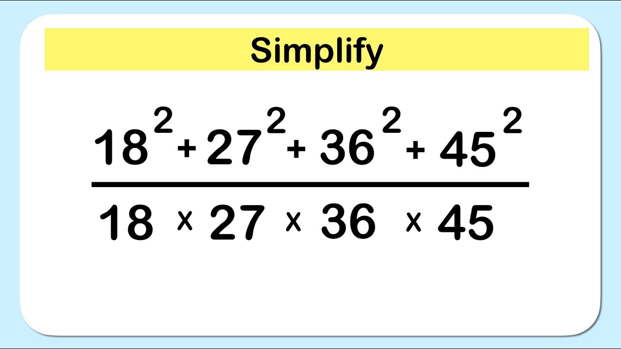 Nice Exponent Math Simplification Youtube