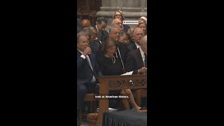 All living former vice presidents sit together at Dick Cheney's funeral