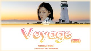 WINTER - Voyage Lyrics (CASTAWAY DIVA(무인도의 디바) OST Part.8) (윈터 - 항해 가사) Color Coded Lyrics