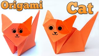 Origami Cat | How To Make Paper Cat | DIY Easy Paper Cat | Origami Animals | Easy Paper Crafts