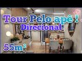 TOUR PELO APTO/ TOUR PELO APARTAMENTO modelo decorado 😍/ tour apê direcional /tour apê /Cambuci